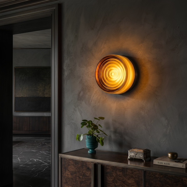 Amber Wave Wall Light