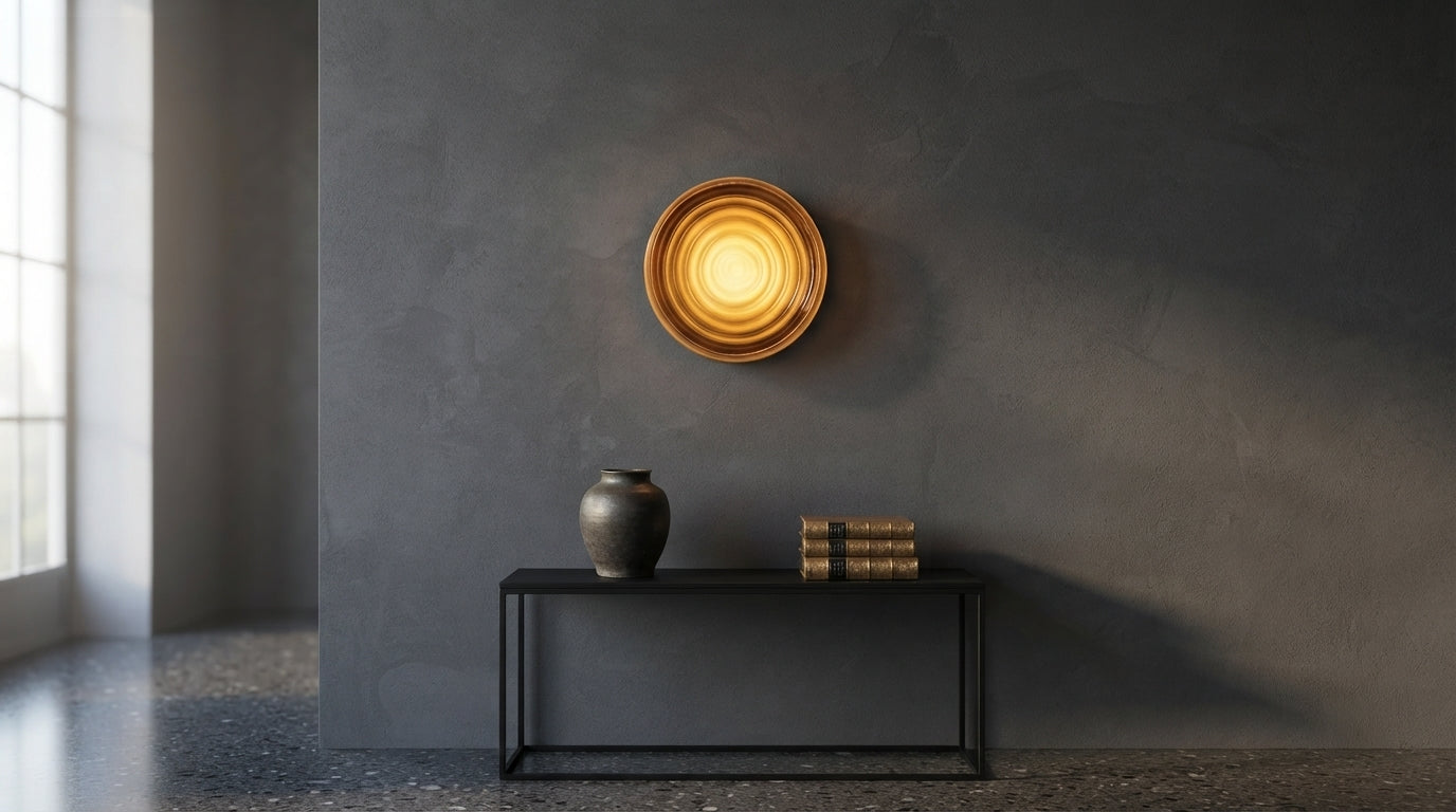 Amber Wave Wall Light