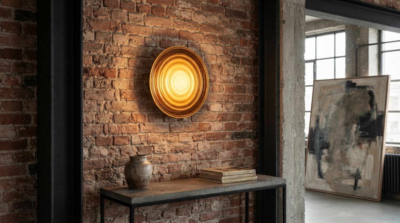 Amber Wave Wall Light