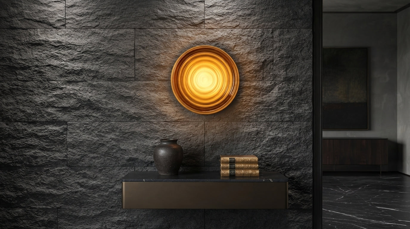 Amber Wave Wall Light